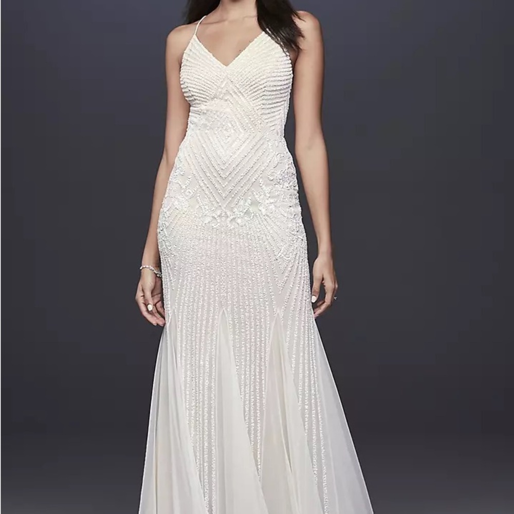 Elegant Oyster Wedding Dress/Evening Gown